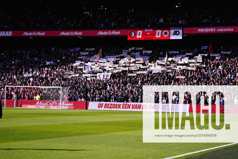 Eredivisie: Feyenoord Rotterdam v Excelsior Rotterdam Rotterdam - banners during the 2025 2026 Eredivisie season. The match is set between Feyenoord v Excelsior Rotterdam Eredivisie 2025-2026D at De Kuip on 15 March 2026 in Rotterdam, The Netherlands. (VK Sportphoto Danny de Groot)