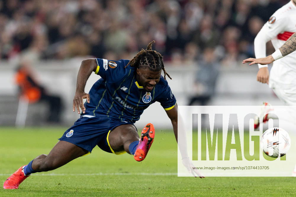 Terem Moffi of FC Porto seen in action during the UEFA Europa League 2025 2026 match between VfB Stuttgart - FC Porto at Arena Stuttgart..Final score; VfB Stuttgart 1:2 FC Porto. Stuttgart Germany - ZUMAs197 20260312_aaa_s197_507