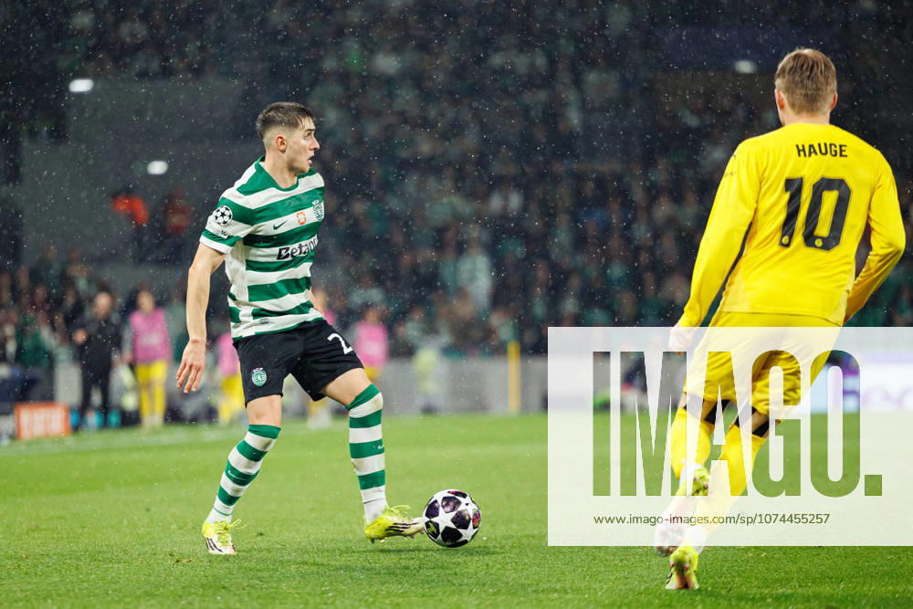 Ivan Fresneda seen during UEFA Champions League Round of 16 game between teams of Sporting CP and FK Bodo Glimt at Estadio Jose Alvalade (Maciej Rogowski Ball Raw Images) Lisbon Estadio Jose Alvalade Portugal