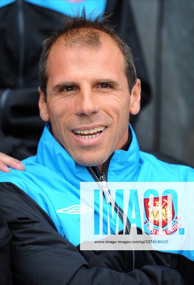 Blackburn Rovers V West Ham United, Premier League Gianfranco Zola, West Ham United Manager portrait before the Premier League match between Blackburn Rovers and West Ham United at Ewood Park on August 29, 2009 in Blackburn, England. Blackburn Ewood Park England United Kingdom