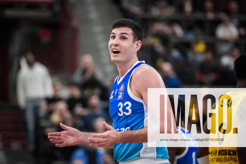 Ryan Hawkins Frankfurt Skyliners, 33 GER, MHP Riesen Ludwigsburg vs Skyliners Frankfurt, Basketball Bundesliga, easycredit BBL, 25 Matchday, Season 2025 2026, 20 03 2026 GER, MHP Riesen Ludwigsburg vs Skyliners Frankfurt, Basketball Bundesliga, easycredit BBL, 25 Matchday, Season 2025 2026, 20 03 2026 Ludwigsburg