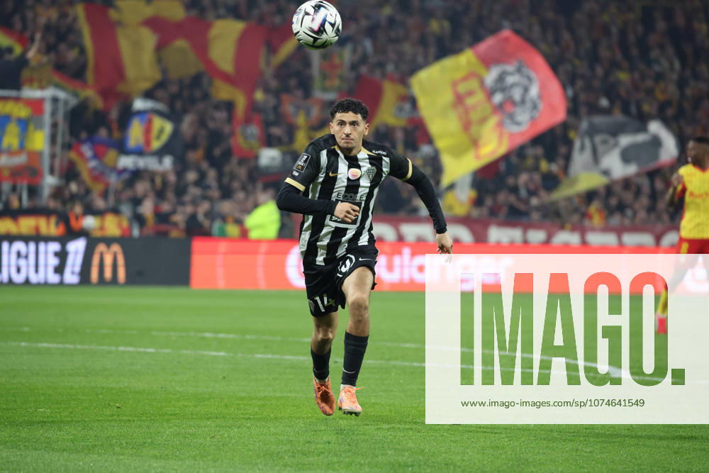 Yassin BELKHDIM (Angers SCO) lors du match RC Lens vs Angers SCO, Ligue 1 J27, stade Bollaert-Delelis, le 20 mars 2026 - photo Laurent Sanson PsnewZ