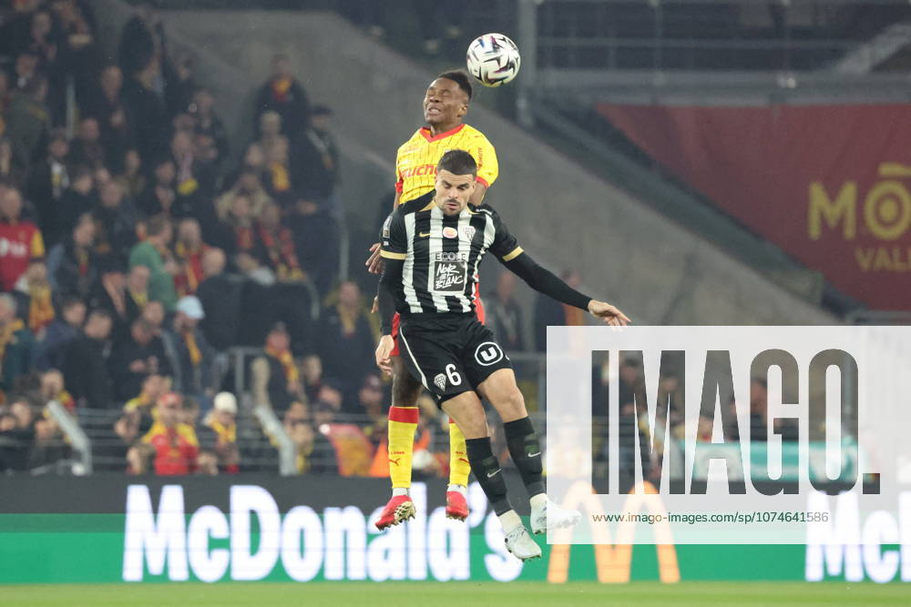 Louis MOUTON (Angers SCO) lors du match RC Lens vs Angers SCO, Ligue 1 J27, stade Bollaert-Delelis, le 20 mars 2026 - photo Laurent Sanson PsnewZ