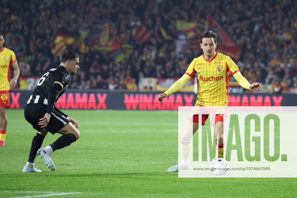 Florian THAUVIN (RC Lens) lors du match RC Lens vs Angers SCO, Ligue 1 J27, stade Bollaert-Delelis, le 20 mars 2026 - photo Laurent Sanson PsnewZ
