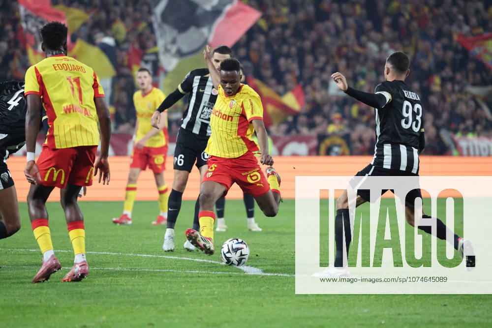 Mamadou SANGARE (RC Lens) lors du match RC Lens vs Angers SCO, Ligue 1 J27, stade Bollaert-Delelis, le 20 mars 2026 - photo Laurent Sanson PsnewZ