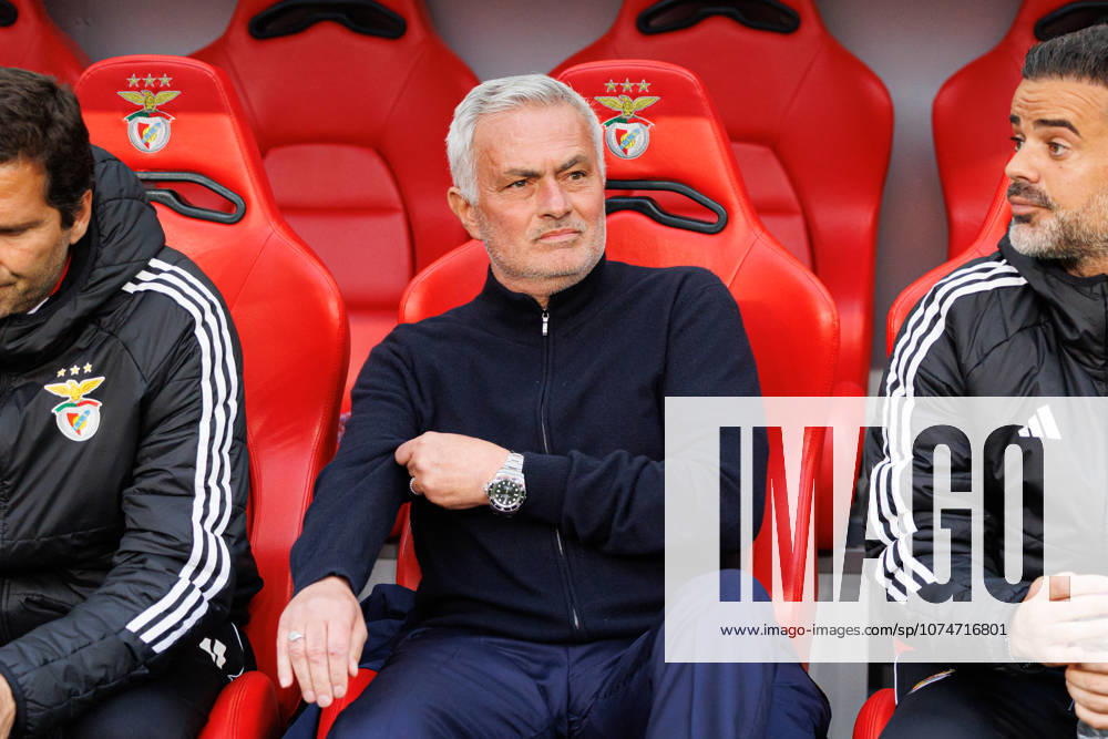 Jose Mourinho seen during Liga Portugal game between teams of SL Benfica and Vitoria SC at Estadio Da Luz (Luis Loureiro Ball Raw Images PT) Lisbon Estadio Da Luz Portugal