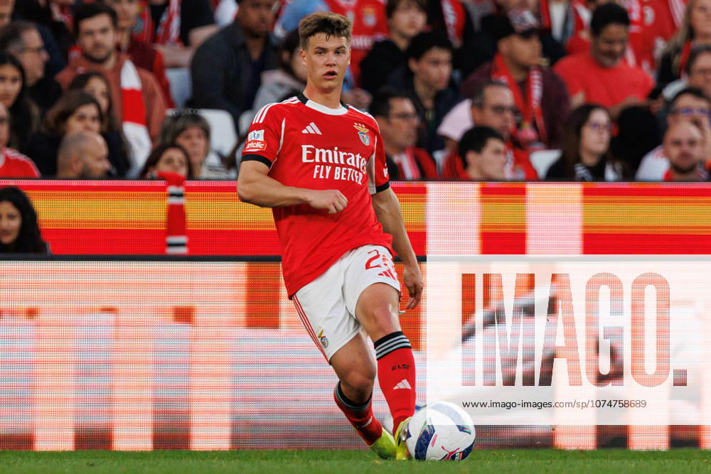 Samuel Dahl seen during Liga Portugal game between teams of SL Benfica and Vitoria SC at Estadio Da Luz (Luis Loureiro Ball Raw Images PT) Lisbon Estadio Da Luz Portugal