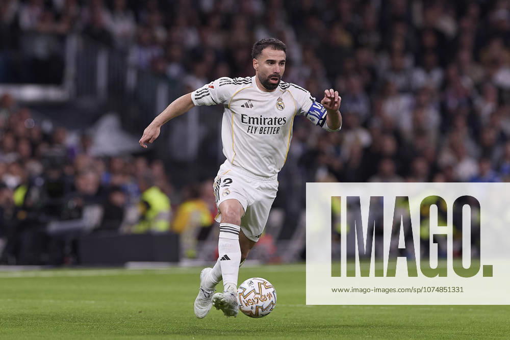 Real Madrid CF Vs Atletico Madrid in Spain - 22 Mar 2026 Daniel Carvajal of Real Madrid CF seen in action during the LaLiga EA Sports 2025 2026 week 29 football match between Real Madrid CF and Atletico Madrid at Santiago Bernabeu stadium. Final score: Real Madrid CF 3:2 Atletico Madrid. Madrid Spain