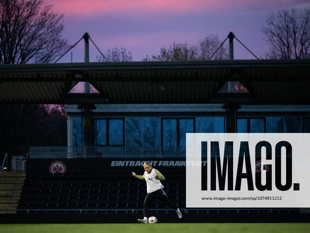 Paulina Nyström during a training session with Häcken on March 24, 2026 in Frankfurt Photo Mathias Bergeld BILDBYRAN kod MB MB1355 fotboll football soccer fotball europa cup träning practice training häcken uefa womens europa cup dam bbeng