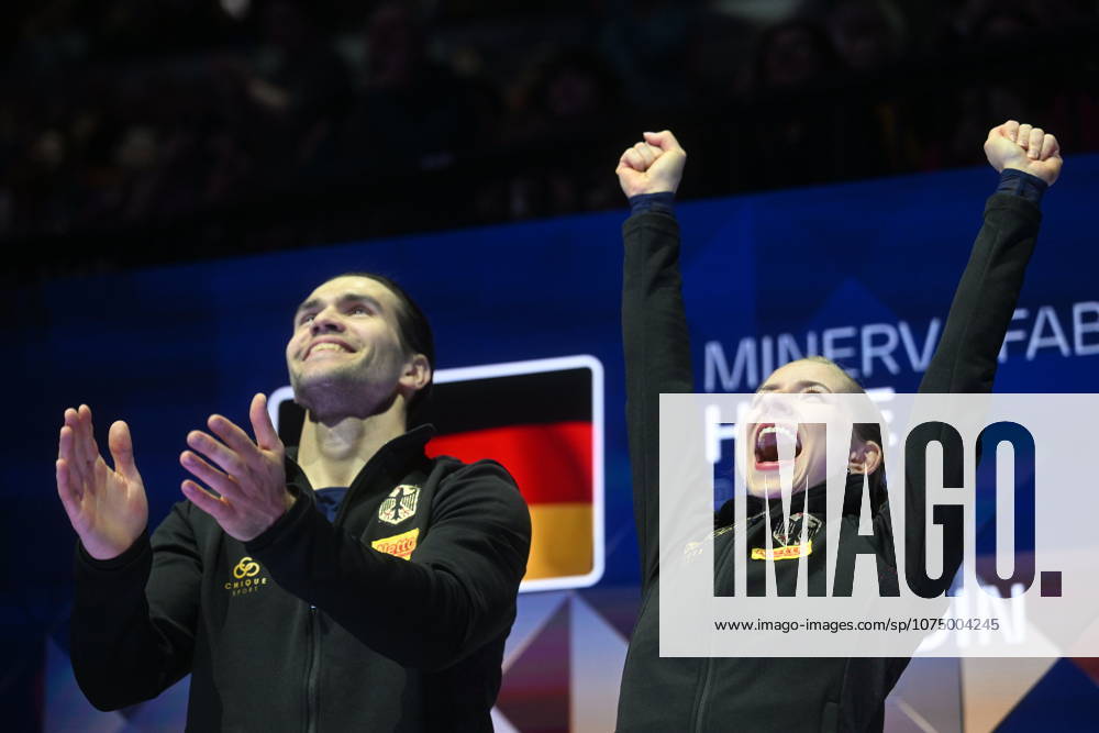 World Figure skating, Eiskunstlauf Championships, pairs - free skating, in Prague, Czech Republic, on March 26, 2026. Minerva Fabienne Hase and Nikita Volodin from Germany. (CTKxPhoto MichaelaxRihova) CTKPhotoP2026032610194 CTKPhotoP2026032610194