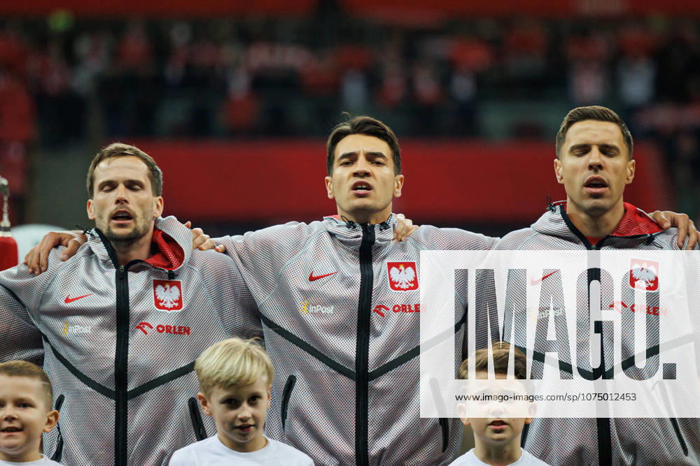 Jan Bednarek and Jakub Kiwior seen during World Cup 2026 European play off semifinal game between national teams of Poland and Albania (Maciej Rogowski Ball Raw Images) Warsaw PGE Narodowy Poland