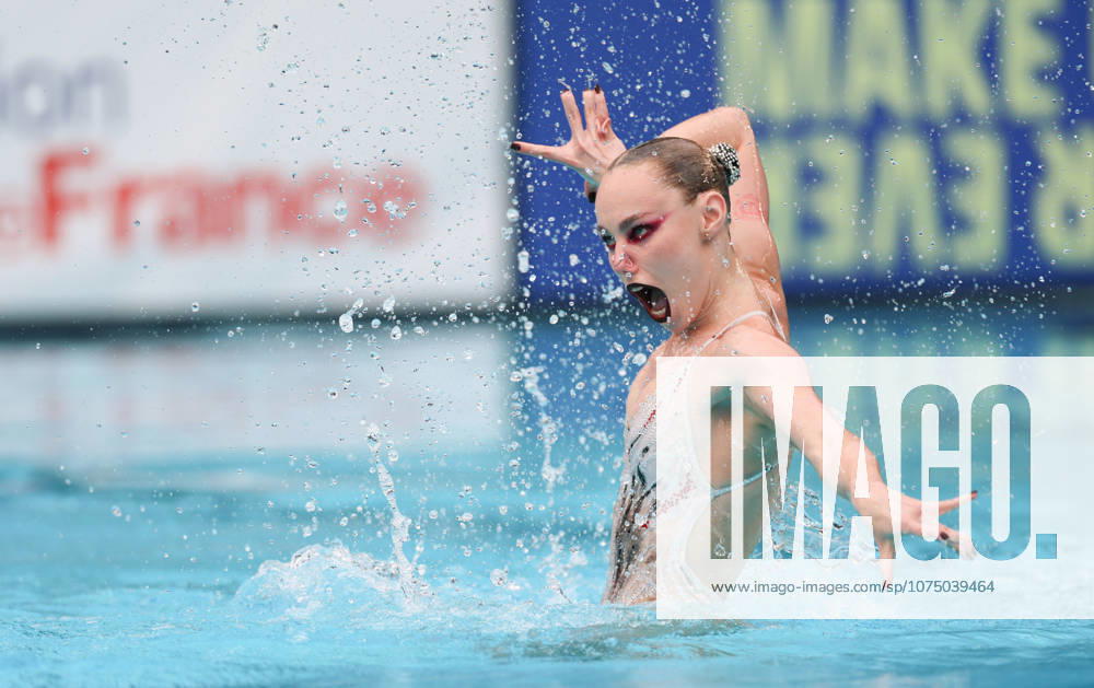 (260327) -- PARIS, March 27, 2026 -- Vasilina Khandoshka of neutral athletes A (NAA) performs during the women s solo technical final at the World Aquatics Artistic Swimming World Cup 2026 - Stop 2 in Paris, March 27, 2026. ) (SP)FRANCE-PARIS-ARTISTIC SWIMMING-WORLD AQUATICS-WORLD CUP WuxHuiwo