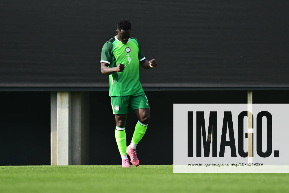 Iran v Nigeria - Friendlies ANTALYA, TURKIYE - MARCH 27: Jerome Adams Akor (9) of Nigeria celebrates after scoring a goal during the friendly match between Iran and Nigeria at the Titanic Mardan Sports Complex in Antalya, Turkiye on March 27, 2026. Orhan Cicek Anadolu Antalya Turkey. Editorial use only. Please get in touch for any other usage.