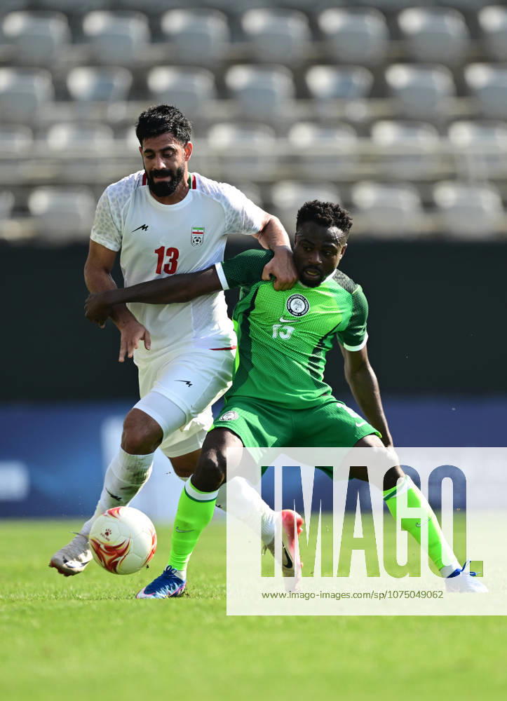 Iran v Nigeria - Friendlies ANTALYA, TURKIYE - MARCH 27: Muhammed Huseyin Kenanizadegan (13) of Iran in action during the friendly match between Iran and Nigeria at the Titanic Mardan Sports Complex in Antalya, Turkiye on March 27, 2026. Orhan Cicek Anadolu Antalya Turkey. Editorial use only. Please get in touch for any other usage.