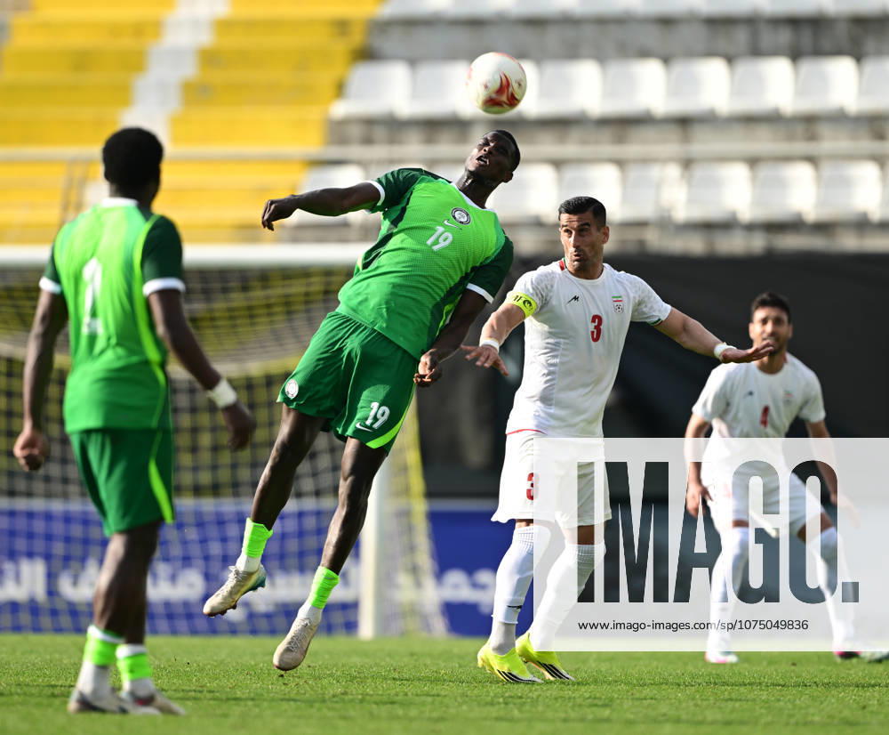Iran v Nigeria - Friendlies ANTALYA, TURKIYE - MARCH 27: Ehsan Haji Safi (3) of Iran in action against Onuachu (19) of Nigeria during the friendly match between Iran and Nigeria at the Mardan Sports Complex in Antalya, Turkiye on March 27, 2026. Orhan Cicek Anadolu Antalya Turkey. Editorial use only. Please get in touch for any other usage.