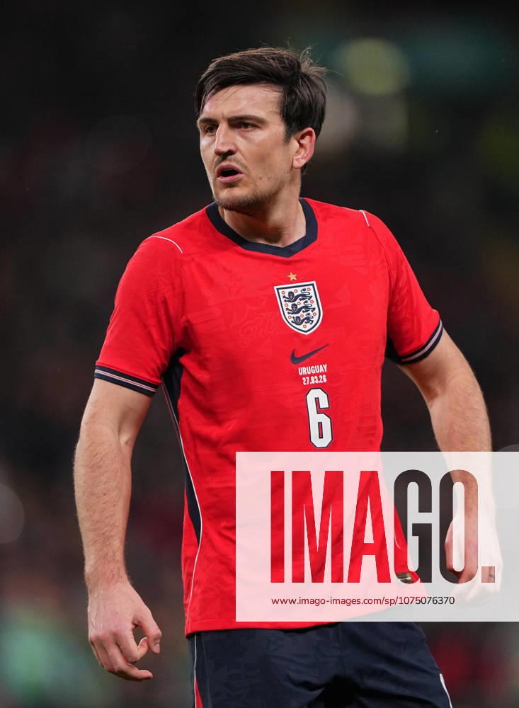 Harry Maguire Manchester United, ManU of England during the International Friendly, Länderspiel, Nationalmannschaft match between England and Uruguay at Wembley Stadium, London, England on 27 March 2026.