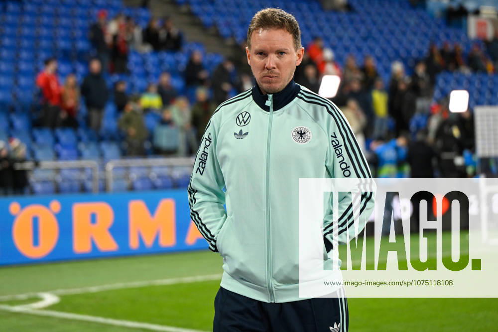 Basel, St Jakob Park, 27 03 26, GER, Men, Laenderspiel Schweiz Deutschland Bild Trainer Julian NAGELSMANN Germany UEFA regulations prohibit any use of photographs as image sequences and or quasi video Basel Switzerland