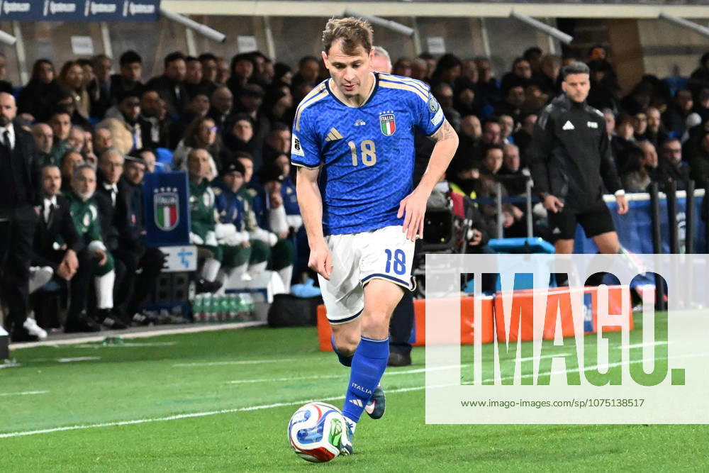 Soccer, FIFA World Cup, WM, Weltmeisterschaft, Fussball 2026 match between Italy-North Ireland Nicolo Barella of Italy during playoff qualifier Fifa World Cup 2026 match between Italy-North Ireland at the gewiss stadium, Italy, March 26th, 2026. Imago-Images Emmefoto