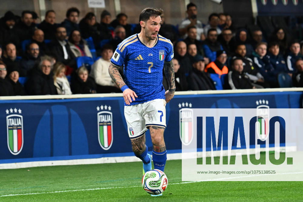 Soccer, FIFA World Cup, WM, Weltmeisterschaft, Fussball 2026 match between Italy-North Ireland Matteo Politano of Italy during playoff qualifier Fifa World Cup 2026 match between Italy-North Ireland at the gewiss stadium, Italy, March 26th, 2026. Imago-Images Emmefoto