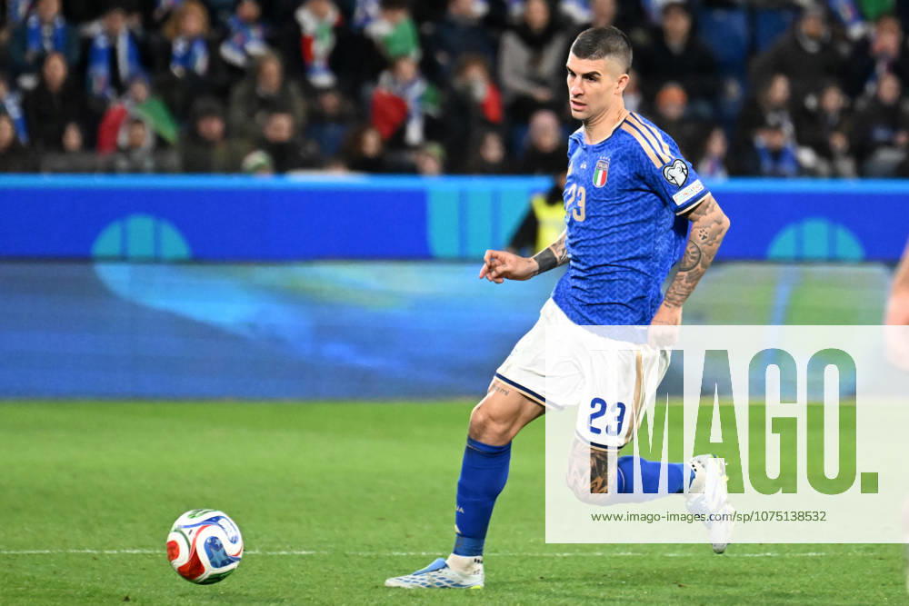 Soccer, FIFA World Cup, WM, Weltmeisterschaft, Fussball 2026 match between Italy-North Ireland Gianluca Mancini of Italy during playoff qualifier Fifa World Cup 2026 match between Italy-North Ireland at the gewiss stadium, Italy, March 26th, 2026. Imago-Images Emmefoto