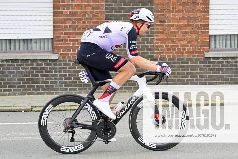 In Flanders Fields From Middelkerke to Wevelgem 2026 Cycling Race WEVELGEM, BELGIUM - MARCH 29 : VERMEERSCH Florian of UAE Team Emirates XRG in action during the 88th edition of In Flanders Fields From Middelkerke to Wevelgem an UCI World Tour 1.UWT one day cycling road race for Men Elite of 240 km with start in Middelkerke and finish in Wevelgem on March 29, 2026 in Wevelgem, Belgium, 29 03 2026 ( Motordriver Guy De Vuyst - Wevelgem Belgium