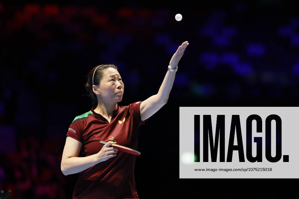 Fu Yu of Portugal competes in the Women s Singles Group 2 against Wang Manyu of China on Day 1 of ITTF Men s & Women s World Cup Macao 2026 at Galaxy Arena on March 30, 2026 in Macao, China.