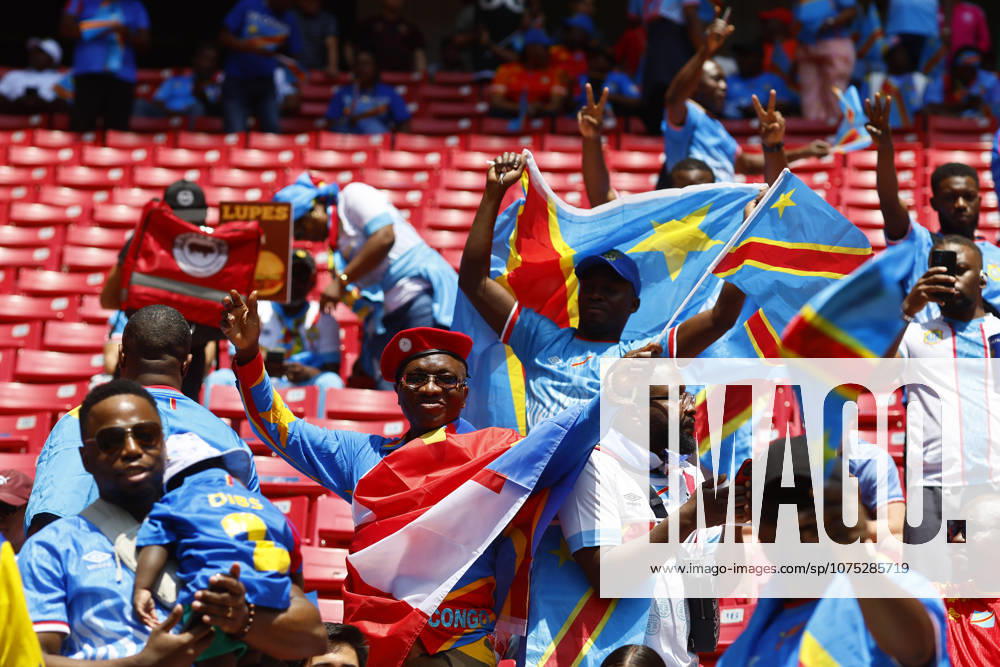 RD Congo v Jamaica - 2026 FIFA World Cup, WM, Weltmeisterschaft, Fussball Qualifying ZAPOPAN, MEXICO- MARCH 31: Fans cheer on their team during a World Cup 2026 playoff soccer match between RD Congo and Jamaica, at the Guadalajara Stadium in Zapopan, Mexico on March 31, 2026. Stringer Anadolu Zapopan Mexico. Editorial use only. Please get in touch for any other usage.