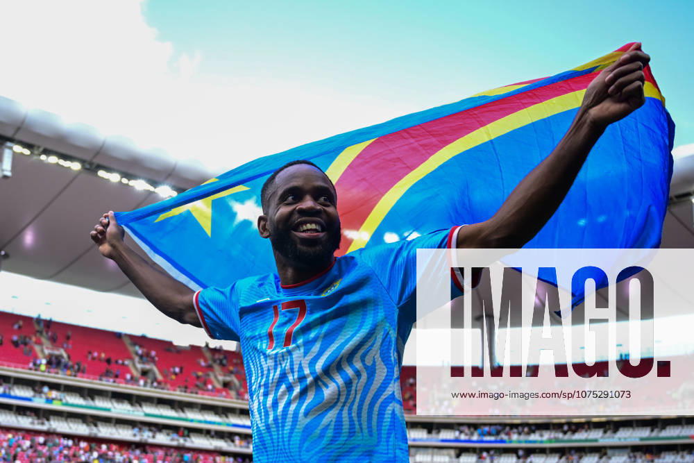 DR CONGO VS JAMAICA - FIFA World Cup, WM, Weltmeisterschaft, Fussball 2026 PLAY-OFF TOURNAMENT - MARCH 31, 2026 ZAPOPAN, JALISCO, MEXICO. March 31st: Cedric Bakambu 17 of Congo DR celebrates qualifying for the FIFA World Cup 2026during the FIFA World Cup 2026 play-off tournament match between DR Congo and Jamaica, held at Akron Stadium in Zapopan, Jalisco, Mexico. (PHOTO BY SANDRA BAUTISTA IMAGO IMAGES STRAFFON IMAGES MANDATORY CREDIT EDITORIAL USE