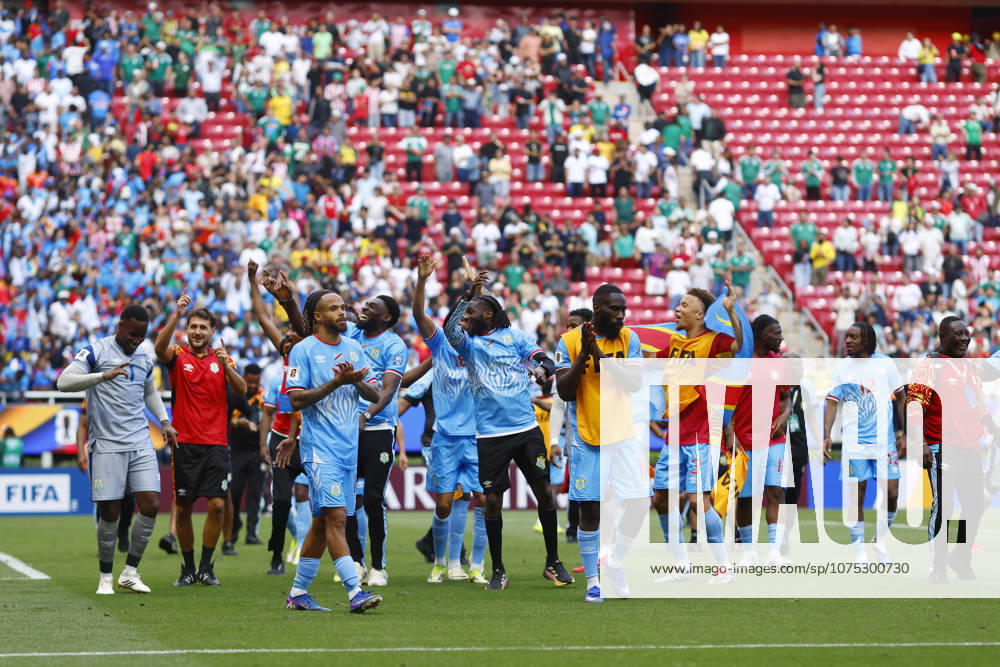 RD Congo v Jamaica - 2026 FIFA World Cup, WM, Weltmeisterschaft, Fussball Qualifying ZAPOPAN, MEXICO - MARCH 31: Players of RD Congo celebrate after qualified to World Cup 2026 by beating Jamaica 1-0 during the playoff qualifying match at the Guadalajara Stadium in Zapopan, Mexico on March 31, 2026. Stringer Anadolu Zapopan Mexico. Editorial use only. Please get in touch for any other usage.