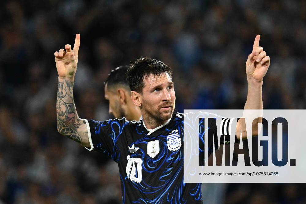 Friendly match - Argentina and Zambia BUENOS AIRES, ARGENTINA - MARCH 31: Lionel Messi celebrate after scoring his second team goal during a friendly match between Argentina and Zambia at La Bombonera Alberto J. Armando Stadium on March 31, 2026 in Buenos Aires, Argentina. Buenos Aires Buenos Aires Argentina