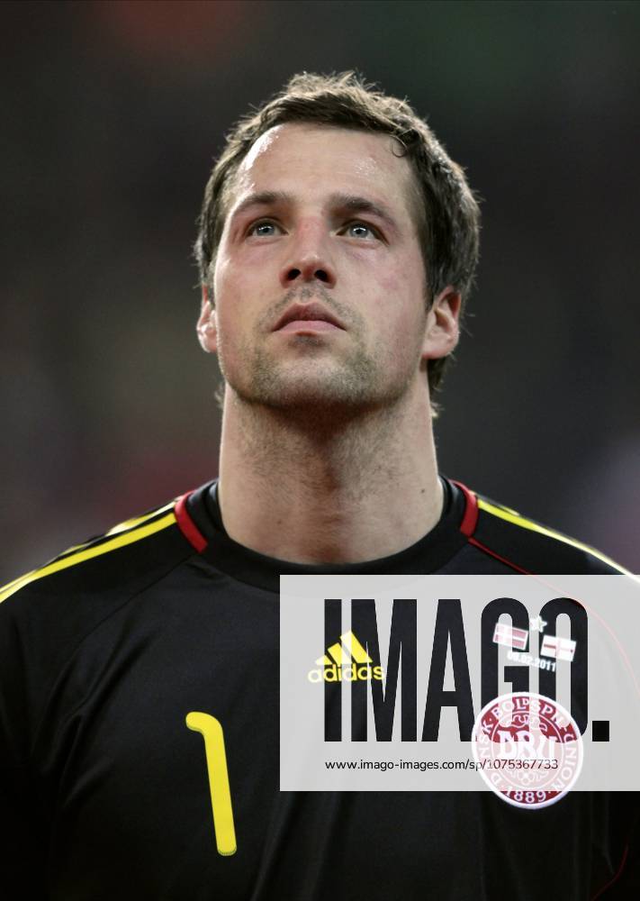 Denmark V England, International Friendly, Länderspiel, Nationalmannschaft Thomas Sorensen of Denmark portrait before the International Friendly match between Denmark and England at Parken on February 9, 2011 in Copenhagen, Denmark. Copenhagen Parken Denmark Denmark