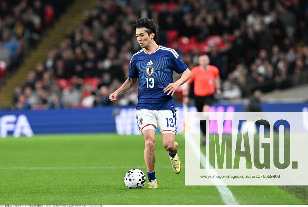 Kaoru Mitoma of Japan during an International Friendly, Länderspiel, Nationalmannschaft soccer match between England 0-1 Japan at Wembley Stadium in London, United Kingdom on March 31, 2026. Noxthirdxpartyxsales aflo_325770726
