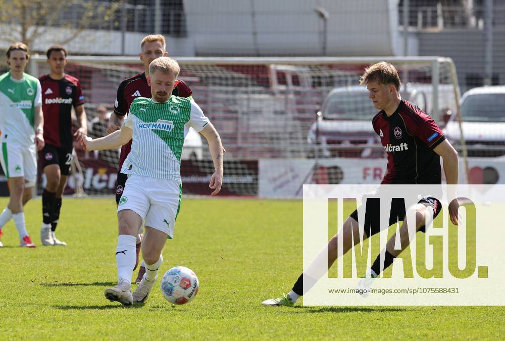 Soccer Season 2025 2026 Regionalliga Bayern 27 Matchday 1 FC Nürnberg FCN II Club SpVgg Greuther Fürth II Kleeblatt U23 DaMa Jomaine Consbruch 11, SpVgg Greuther Fürth II Eric Porstner 16, 1 FC Nürnberg FCN II