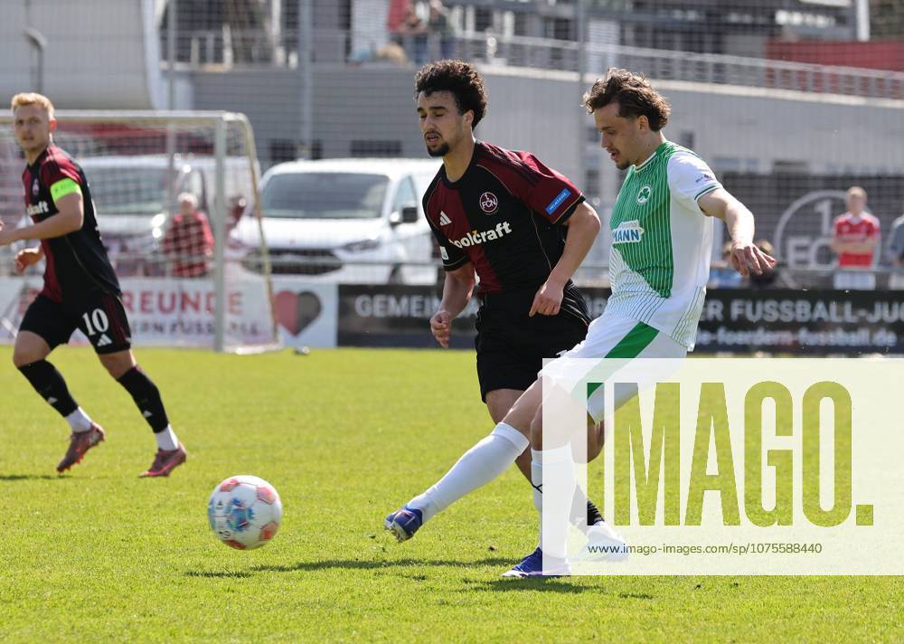 Soccer Season 2025 2026 Regionalliga Bayern 27 Matchday 1 FC Nürnberg FCN II Club SpVgg Greuther Fürth II Kleeblatt U23 DaMa Ayoub Chaikhoun 18, 1 FC Nürnberg FCN II Marlon Fries 7, SpVgg Greuther Fürth II