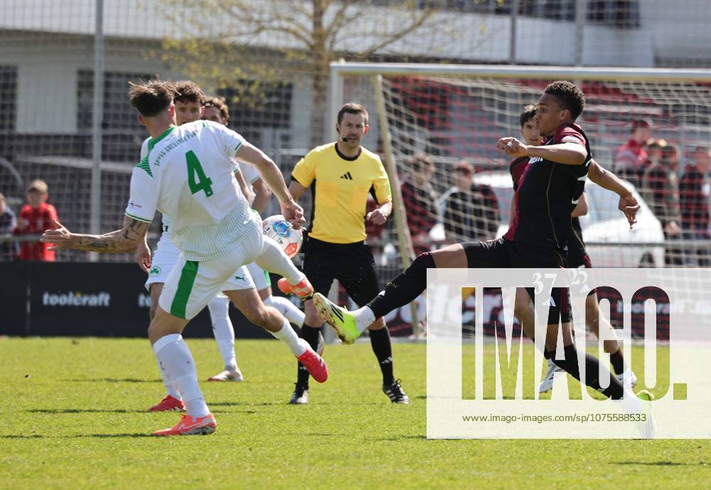 Soccer Season 2025 2026 Regionalliga Bayern 27 Matchday 1 FC Nürnberg FCN II Club SpVgg Greuther Fürth II Kleeblatt U23 DaMa Noah König Koenig 4, SpVgg Greuther Fürth II Noah Maboulou 37, 1 FC Nürnberg FCN II