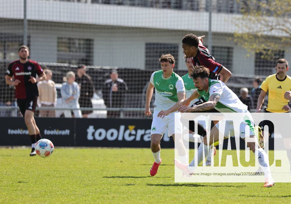 Soccer Season 2025 2026 Regionalliga Bayern 27 Matchday 1 FC Nürnberg FCN II Club SpVgg Greuther Fürth II Kleeblatt U23 DaMa Noah König Koenig 4, SpVgg Greuther Fürth II Noah Maboulou 37, 1 FC Nürnberg FCN II