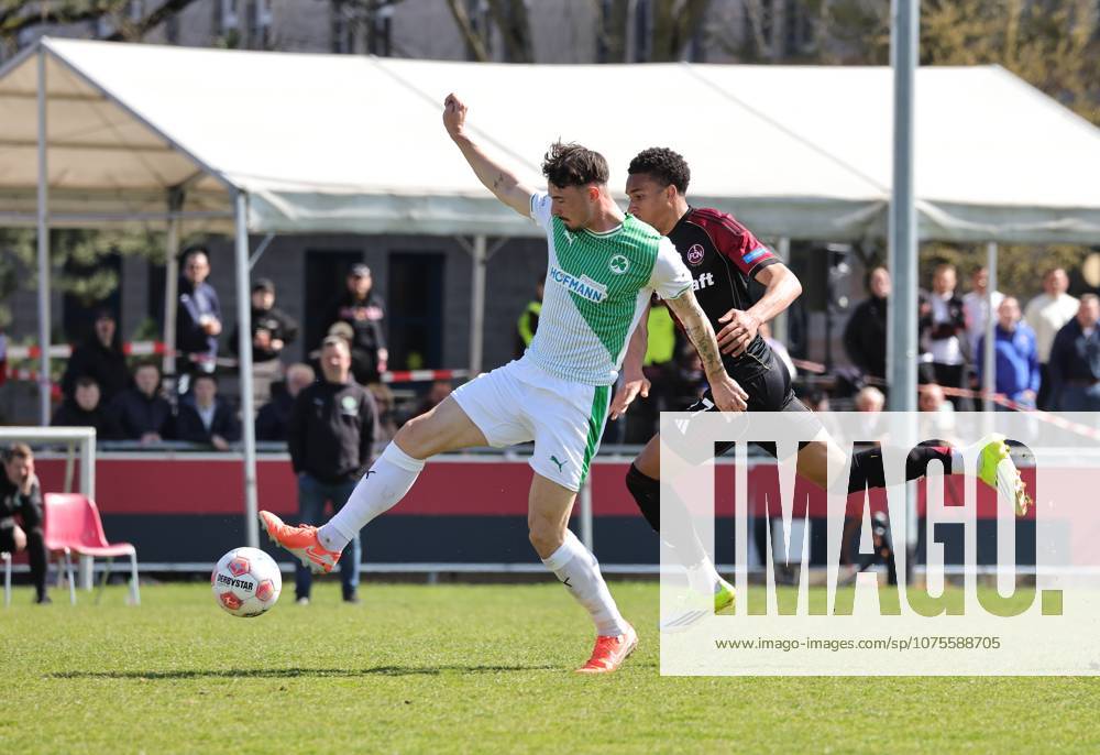 Soccer Season 2025 2026 Regionalliga Bayern 27 Matchday 1 FC Nürnberg FCN II Club SpVgg Greuther Fürth II Kleeblatt U23 DaMa Noah König Koenig 4, SpVgg Greuther Fürth II Noah Maboulou 37, 1 FC Nürnberg FCN II