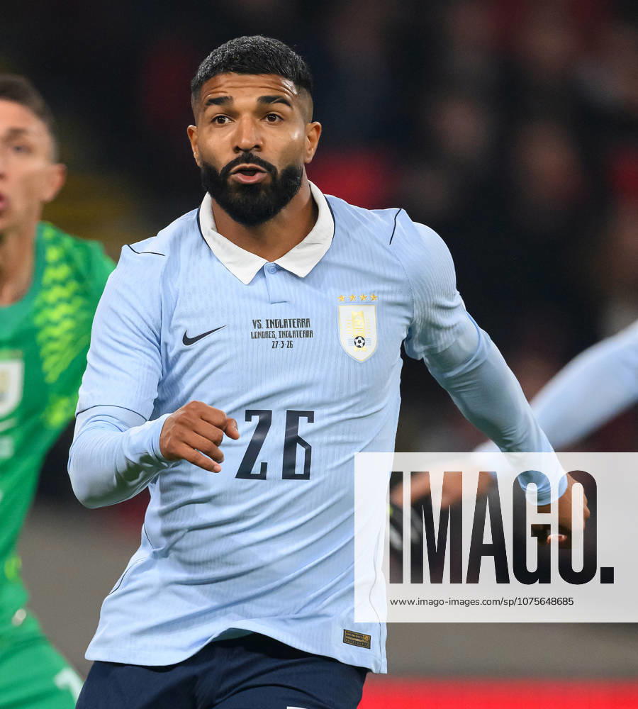 England v Uruguay - International Friendly, Länderspiel, Nationalmannschaft - Wembley. England v Uruguay - International Friendly - Wembley. Uruguay s Rodrigo Aguirre in action. Picture : Mark Pain London England