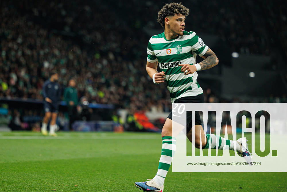 Maxi Araujo seen during UEFA Champions League quarterfinal game between teams of Sporting CP and Arsenal FC at Estadio Jose Alvalade (Maciej Rogowski Ball Raw Images) Lisbon Estadio Jose Alvalade Portugal