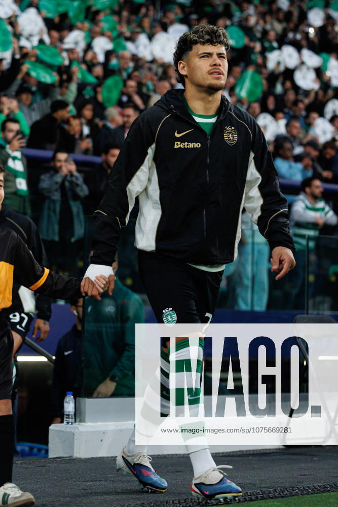 Maxi Araujo seen during UEFA Champions League quarterfinal game between teams of Sporting CP and Arsenal FC at Estadio Jose Alvalade (Maciej Rogowski Ball Raw Images) Lisbon Estadio Jose Alvalade Portugal