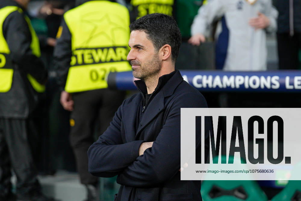 Sporting CP Vs Arsenal FC in Lisbon, Portugal - 07 Apr 2026 Mikel Arteta, Arsenal FC Coach seen during the UEFA Champions League 2025 26 Quarter-finals 1st leg between Sporting CP and Arsenal FC at Estadio Jose Alvalade. Final score: Sporting CP 0:1 Arsenal FC Lisbon Portugal