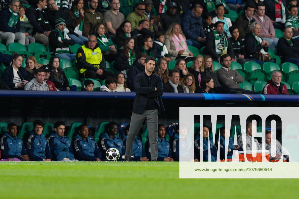 Sporting CP Vs Arsenal FC in Lisbon, Portugal - 07 Apr 2026 Mikel Arteta, Arsenal FC Coach seen during the UEFA Champions League 2025 26 Quarter-finals 1st leg between Sporting CP and Arsenal FC at Estadio Jose Alvalade. Final score: Sporting CP 0:1 Arsenal FC Lisbon Portugal