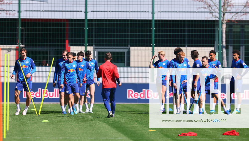 RB Leipzig Training Bundesliga Leipzig, 07 04 2026, Training Center Cottaweg, Soccer Bundesliga , RB Leipzig Training , In the picture players of RB Leipzig , Picture Point