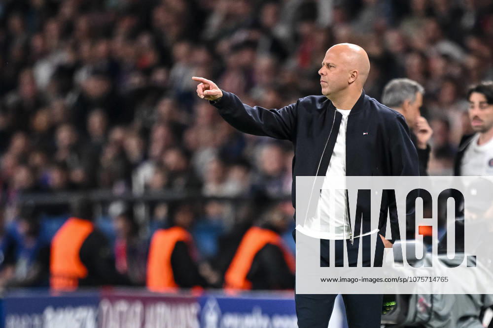 Coach Arne Slot Liverpool FC gestures during the UEFA Champions League 2025 26 Quarter Final First Leg match between Paris Saint Germain FC and Liverpool FC at Parc des Princes on April 8, 2026 in Paris, France Photo by Harry Langer DeFodi Images