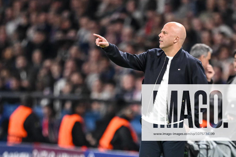 Coach Arne Slot Liverpool FC gestures during the UEFA Champions League 2025 26 Quarter Final First Leg match between Paris Saint Germain FC and Liverpool FC at Parc des Princes on April 8, 2026 in Paris, France Photo by Harry Langer DeFodi Images