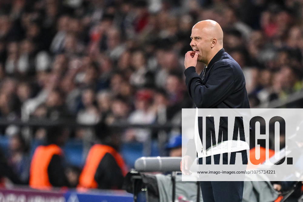Coach Arne Slot Liverpool FC gestures during the UEFA Champions League 2025 26 Quarter Final First Leg match between Paris Saint Germain FC and Liverpool FC at Parc des Princes on April 8, 2026 in Paris, France Photo by Harry Langer DeFodi Images