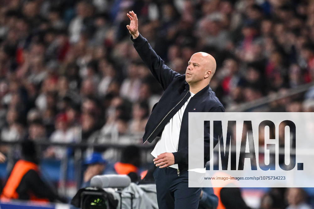Coach Arne Slot Liverpool FC gestures during the UEFA Champions League 2025 26 Quarter Final First Leg match between Paris Saint Germain FC and Liverpool FC at Parc des Princes on April 8, 2026 in Paris, France Photo by Harry Langer DeFodi Images