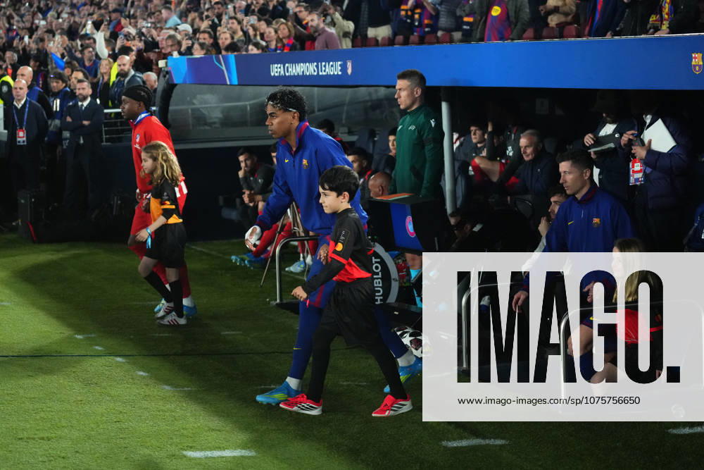 ESP: FC Barcelona, Barca - Atletico de Madrid. UEFA Champions League. Quarter-Finals, first leg. Lamine Yamal of FC Barcelona during UEFA Champions League match, Quarter-Finals, first leg, between FC Barcelona and Atletico de Madrid played at Spotify Camp Nou Stadium on April 8, 2026 in Barcelona, Spain. kpng