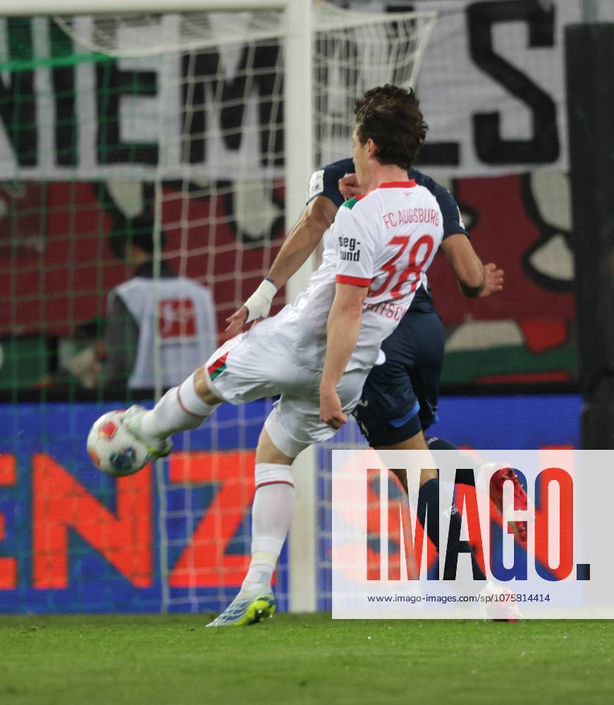 Augsburgs 38 Michael GREGORITSCH scores to make it 2 0 Soccer Augsburg Hoffenheim Soccer Bundesliga, FC Augsburg TSG 1899 Hoffenheim, Matchday 29, Season 2025 2026, on 10 04 2026 in Augsburg, W W K A R E N A, Germany Source Copyright Credit Oryk HAIST xFUSSBALL-AUGSBURG-HOFFENHEIMx