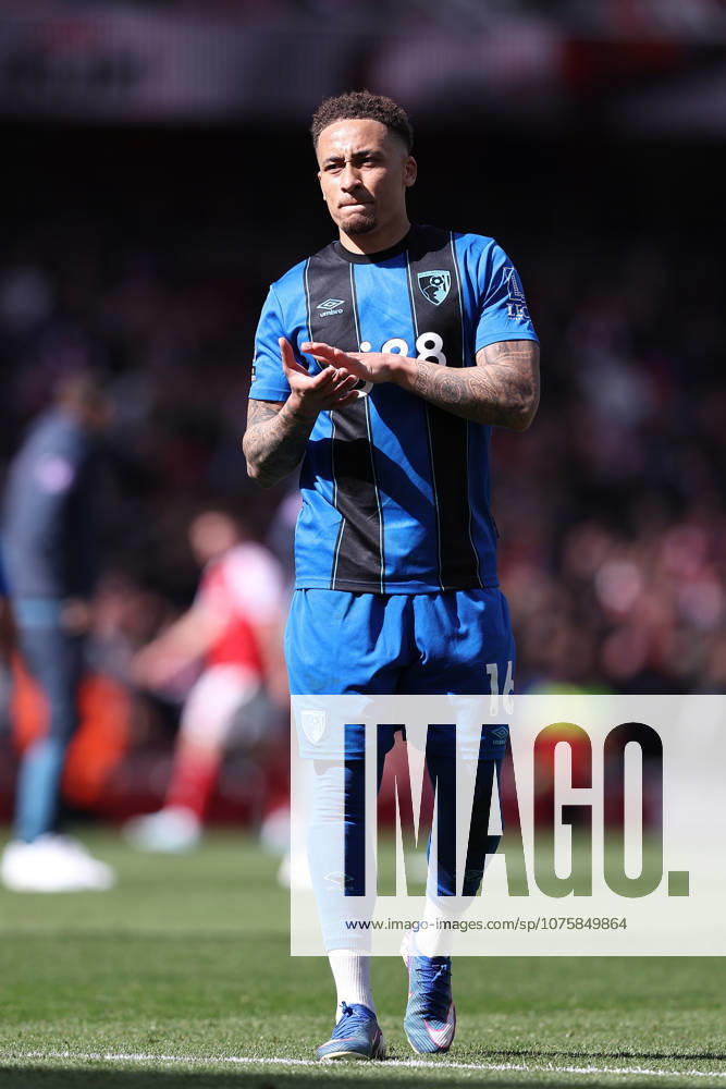 11th April 2026; Emirates Stadium, London, England; Premier League Football, Arsenal versus Bournemouth; Marcus Tavernier of Bournemouth after the match KatiexChan